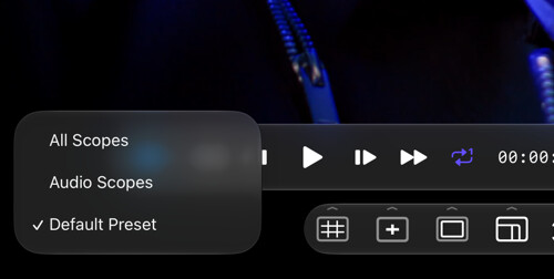 Preset selection and monitoring configuration